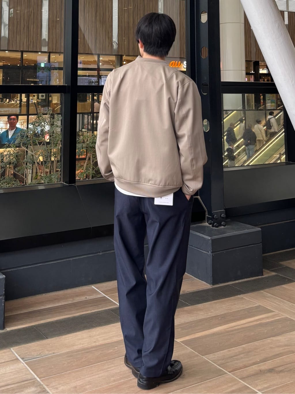 うらしーさんの「THE SHOP TK｜FLEX LINE ストレッチリブブルゾン　ストレッチ/防シワ/マシンウォッシャブル/セットアップ可」を使ったコーディネート