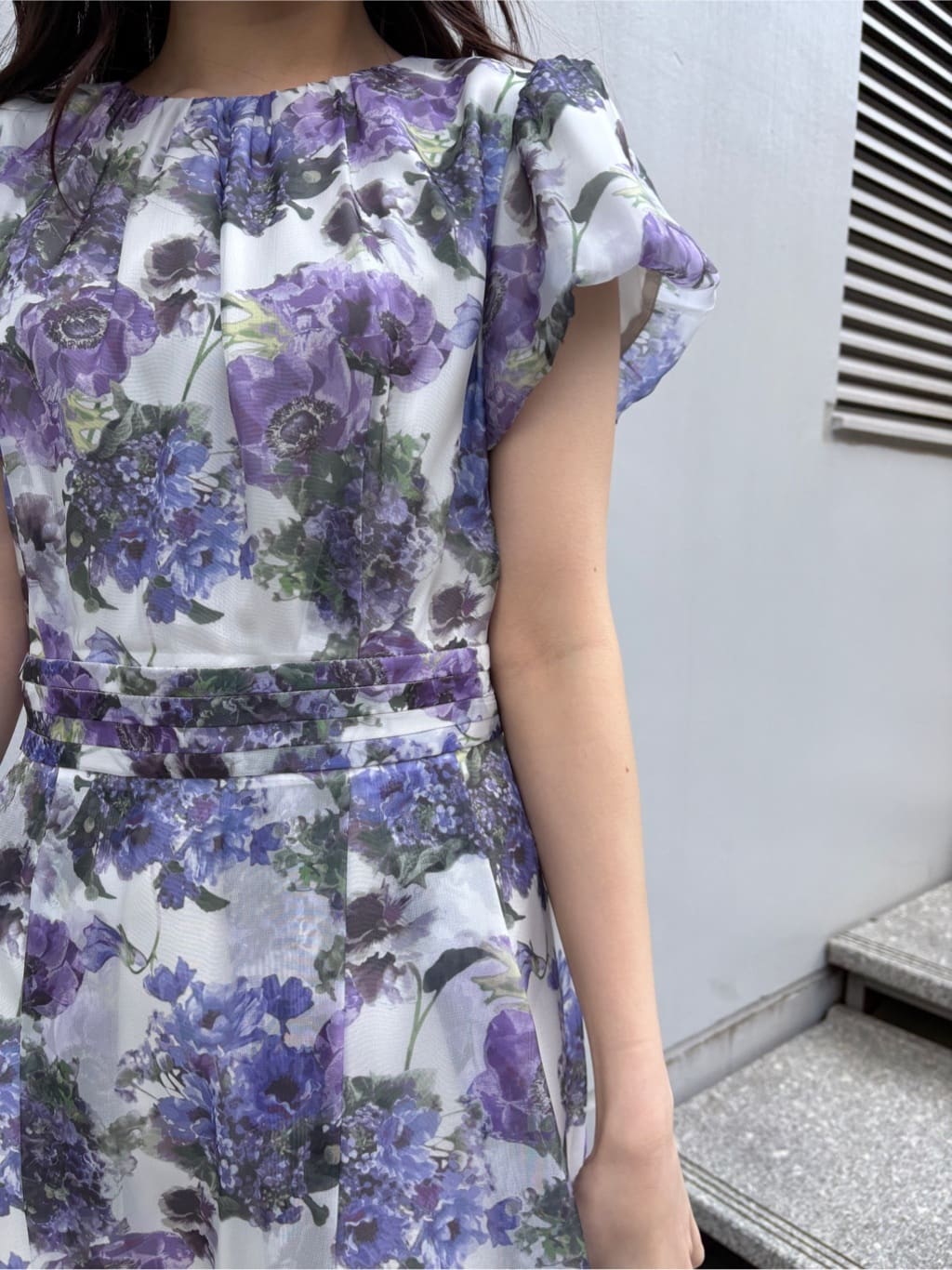 AOIさんの「Couture brooch｜【洗える・着映え】オーガンフルールワンピース」を使ったコーディネート