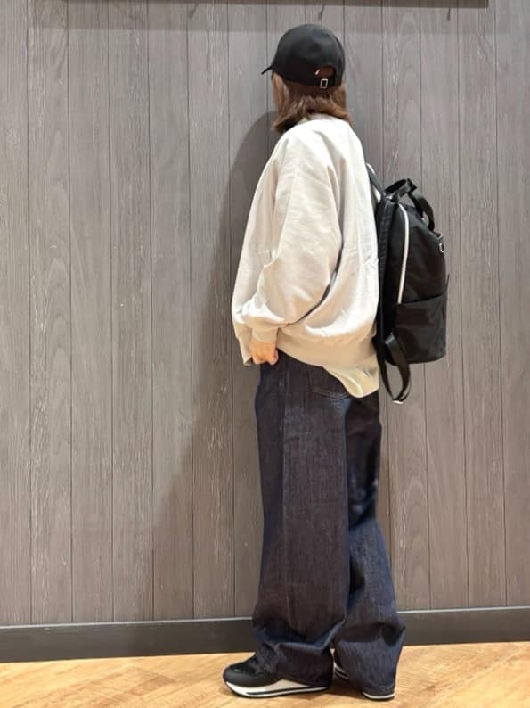 meiさんの「SHOO･LA･RUE｜【洗濯機可/S-LL】さらっと快適　麻調ゆるリブブルゾン」を使ったコーディネート