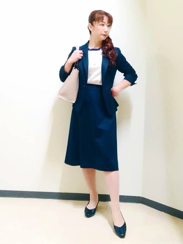 花さんの「Reflect｜【SS-4Lサイズ／UVカット／接触冷感】匠ジャケット／ベーシックテーラード」を使ったコーディネート