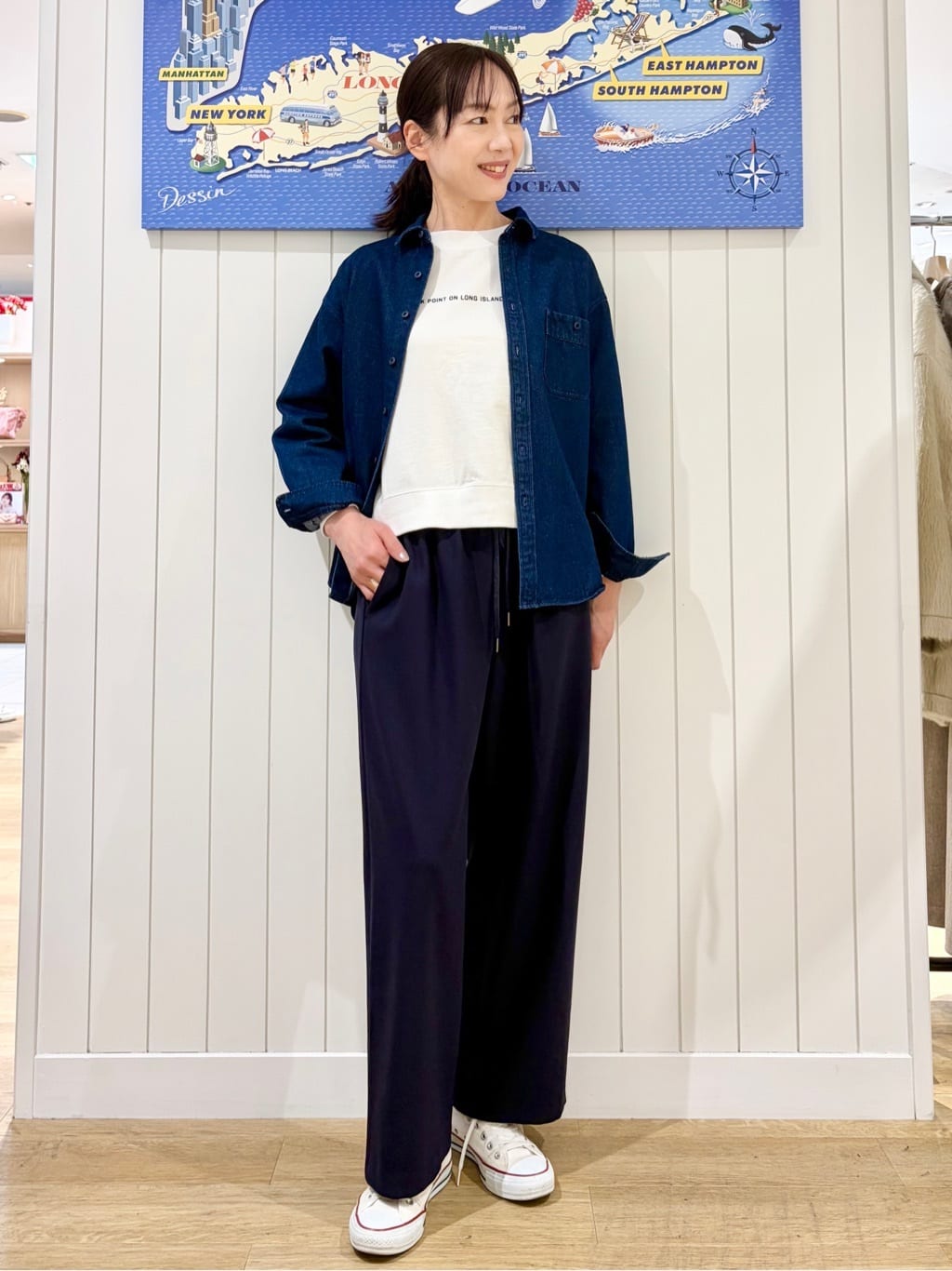 uwatokoさんの「Dessin｜【ユニセックス/洗える】10OZデニムシャツ」を使ったコーディネート