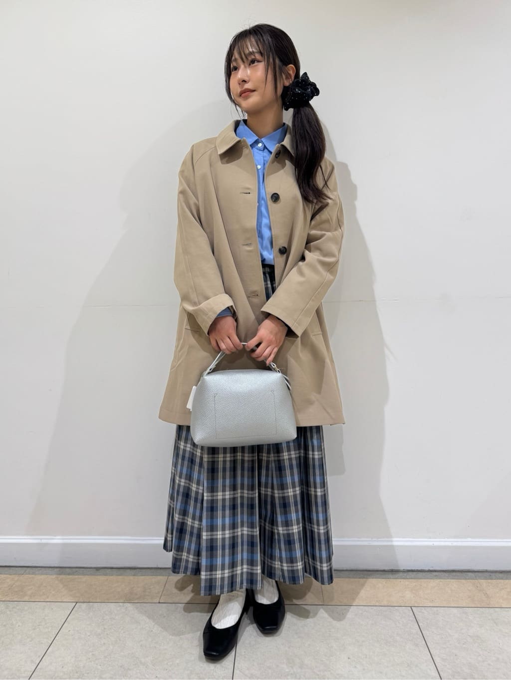 haruさんの「Dessin｜【花粉ガード/撥水加工/洗える】ステンカラースプリングコート」を使ったコーディネート