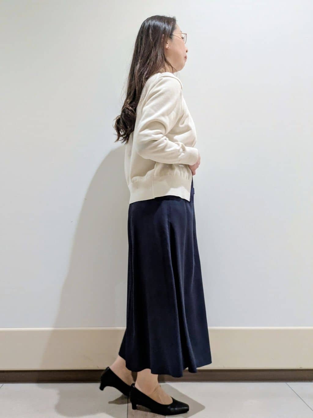 imamiさんの「Reflect｜【アンサンブル可】バイカラーカーディガン」を使ったコーディネート