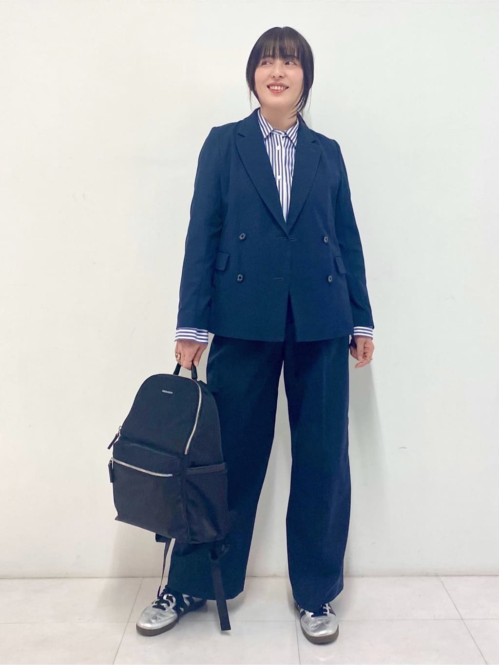 Sawaguchiさんの「DRESSTERIOR｜【セットアップ可/吸水速乾/ウォッシャブル】リネンブレンドオックスダブルジャケット」を使ったコーディネート