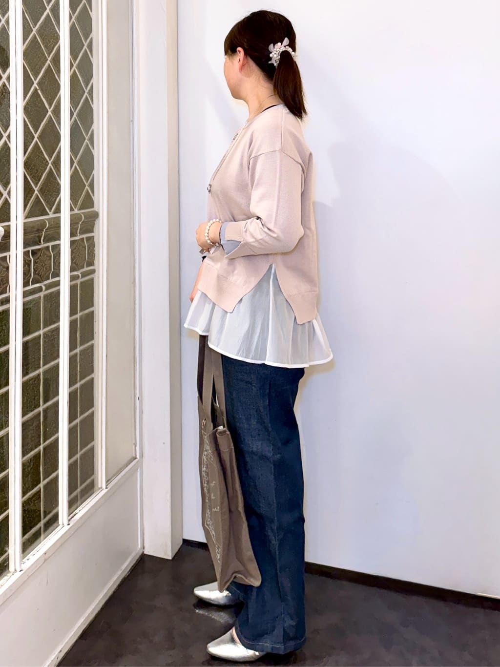 みーさんの「grove｜【SOMETHING&times;grove別注】LISAWIDE DENIM PANTS」を使ったコーディネート