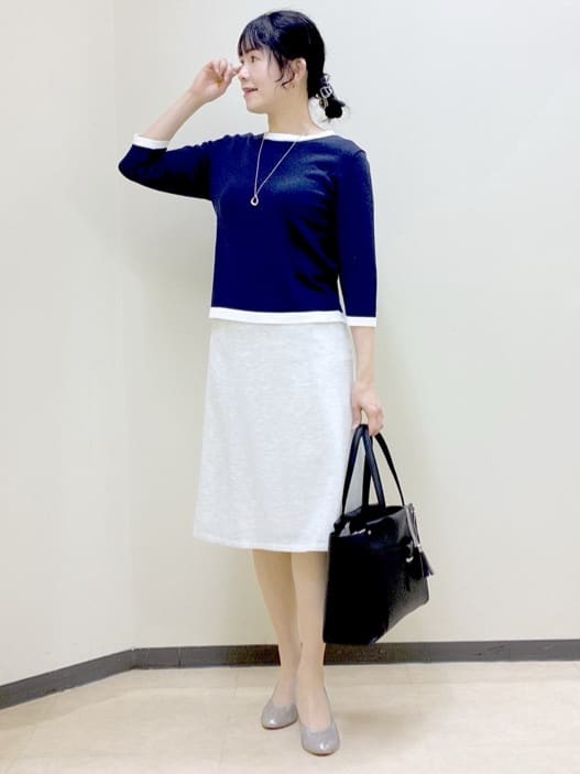  beni_gingerさんの「Reflect｜【アンサンブル可】バイカラーニット」を使ったコーディネート