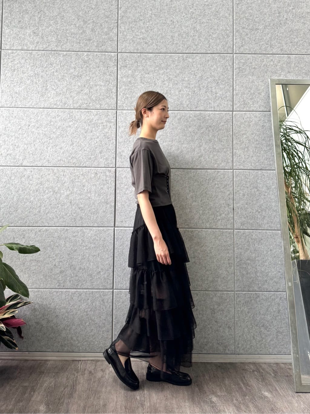 uchi__yamaさんの「CODE A｜corset jersey tee」を使ったコーディネート