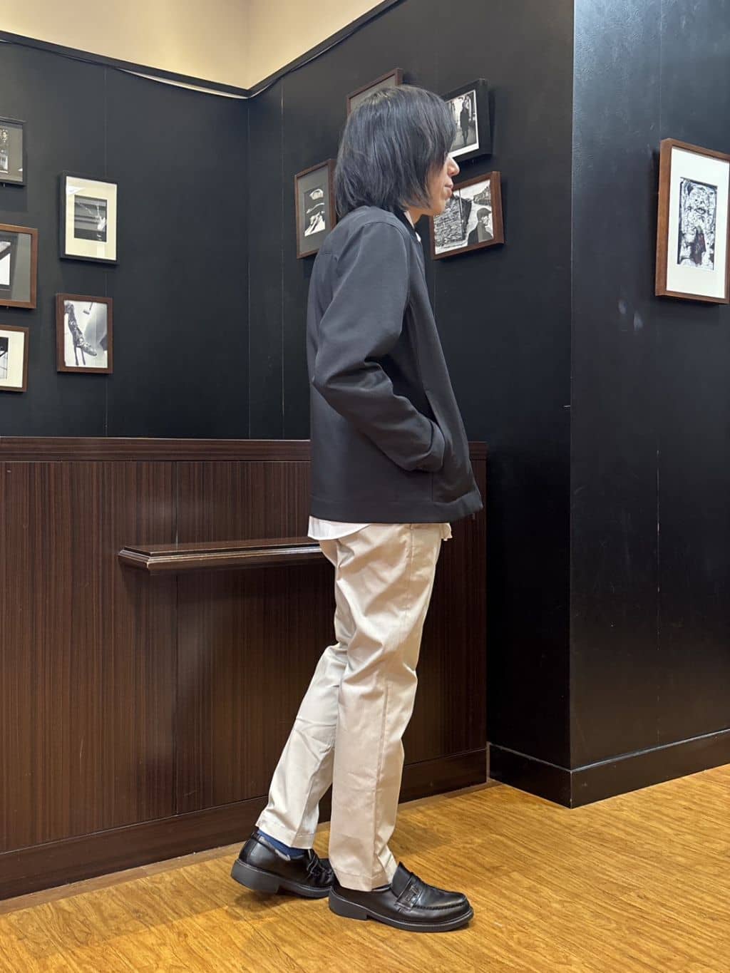 moritaさんの「TAKEO KIKUCHI｜リネンライクカルゼ リブブルゾン」を使ったコーディネート