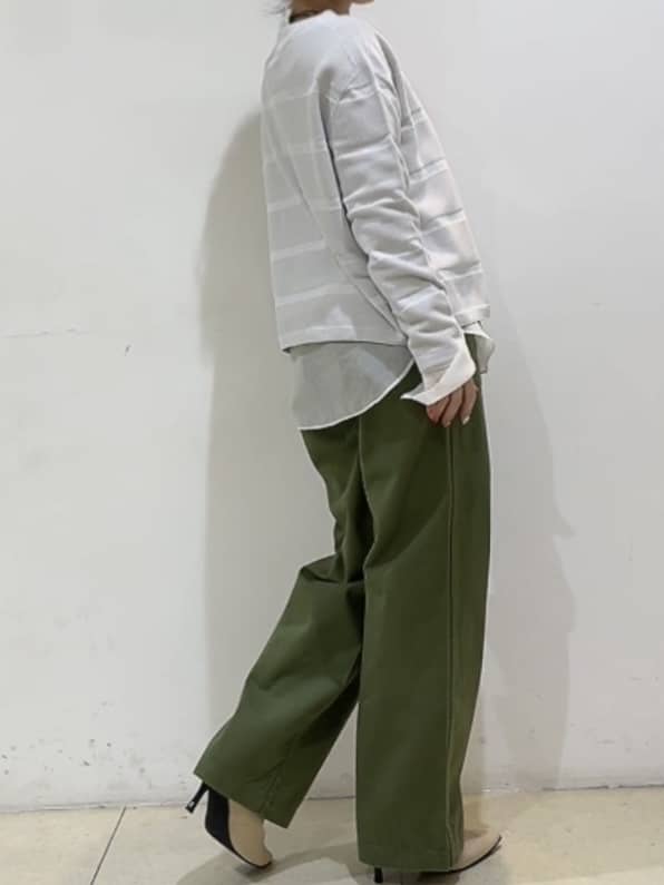 watanabeさんの「UNTITLED｜◆【洗える/Tシャツ】シャツディテールレイヤードプルオーバー」を使ったコーディネート