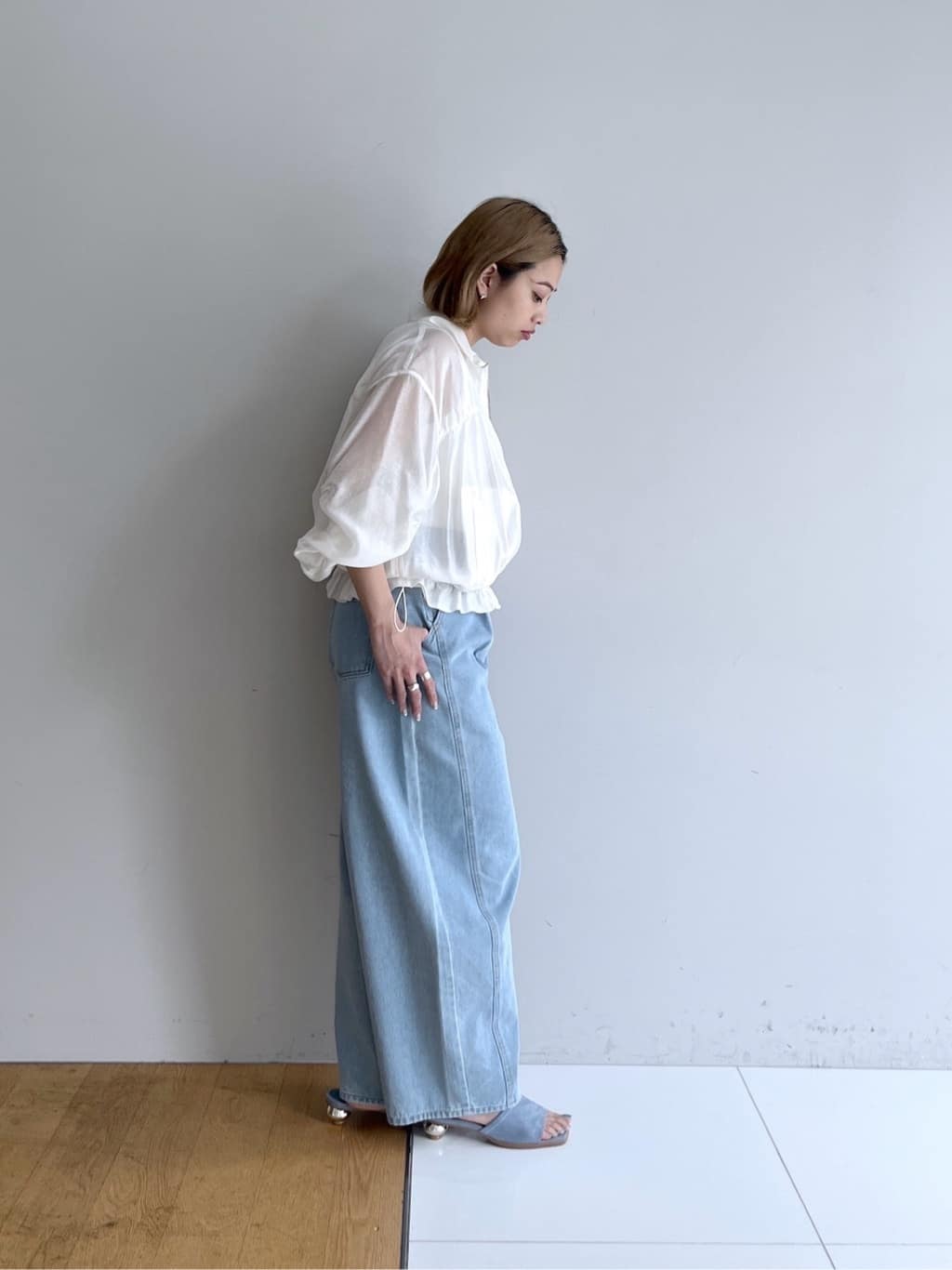 Harukaさんの「INDIVI｜シアーシャーリングブルゾン」を使ったコーディネート