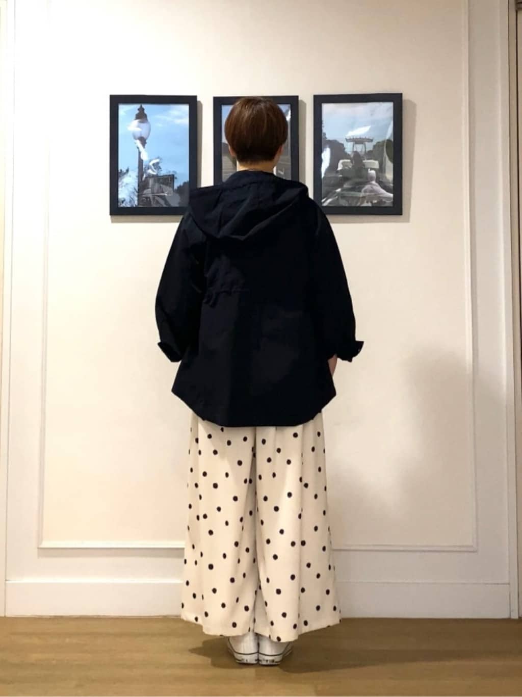 Hiroさんの「Dessin｜【撥水・洗える】フーデッドライトブルゾン」を使ったコーディネート
