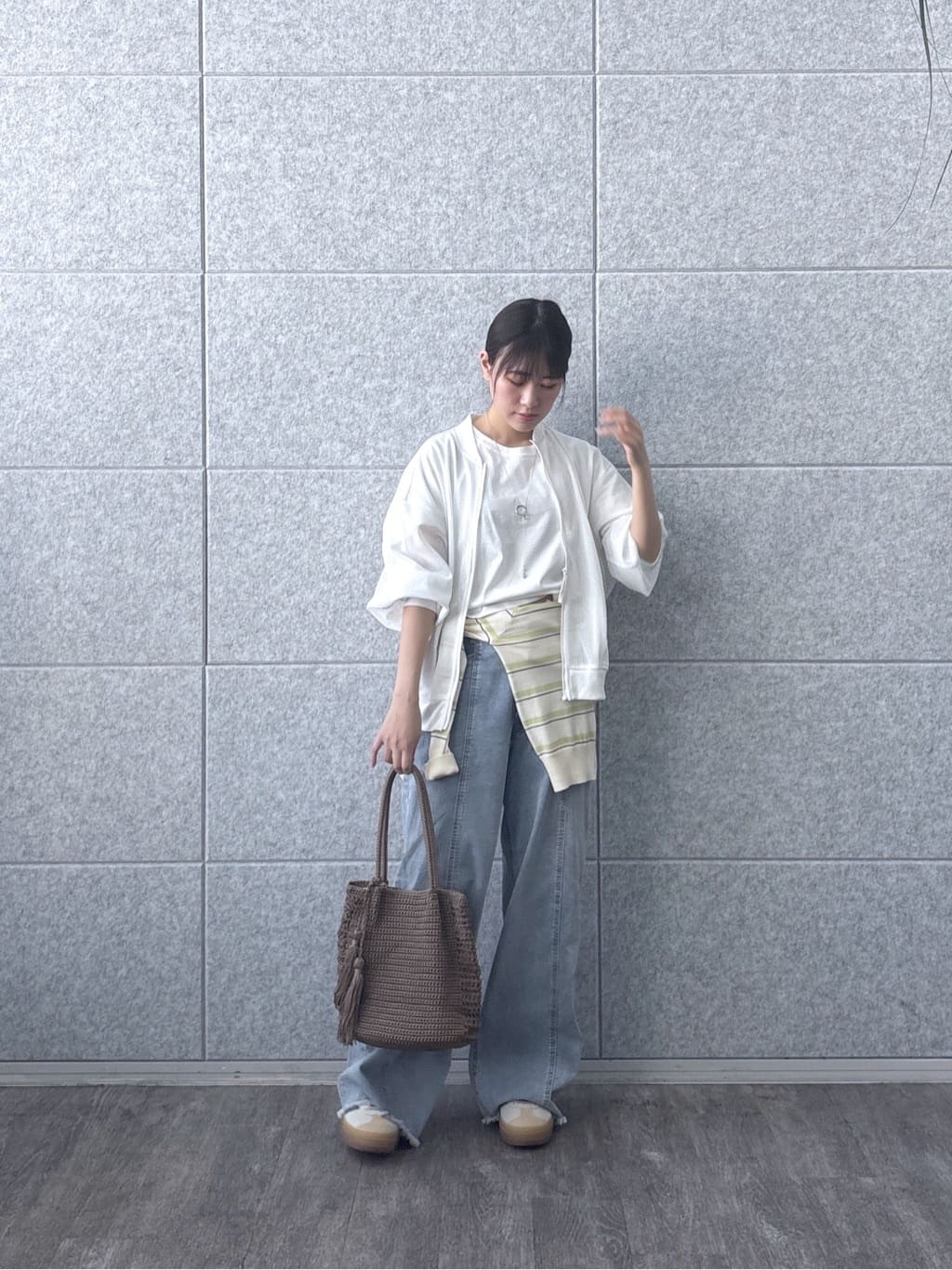 Renoさんの「INDIVI｜メッシュブルゾン」を使ったコーディネート