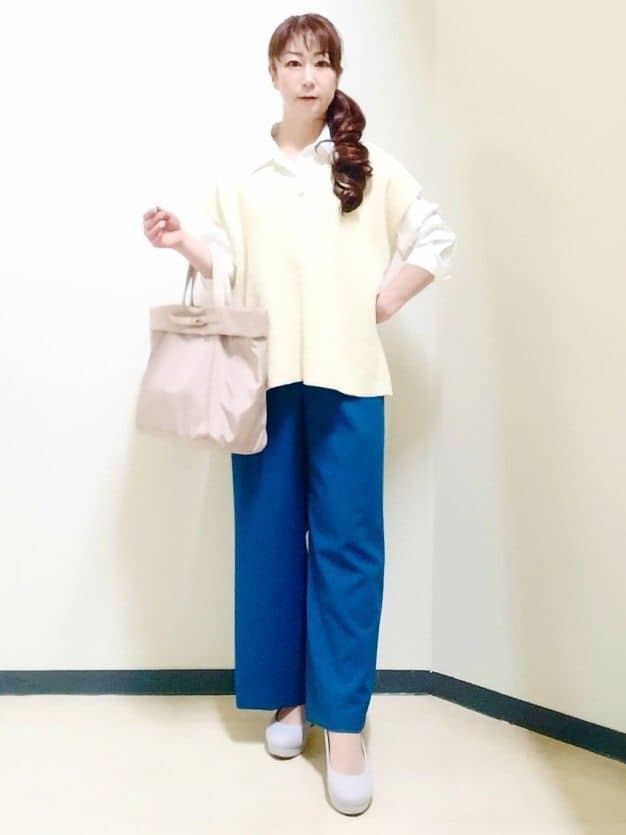 花さんの「Reflect｜【羽織りにも◎】タイプライタービッグシャツ」を使ったコーディネート
