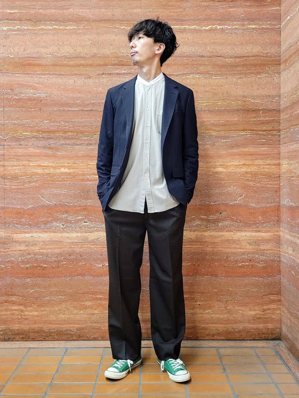 piroyaさんの「TAKEO KIKUCHI｜【抗菌防臭】CALCULO（R）ジャージ ジャケット」を使ったコーディネート