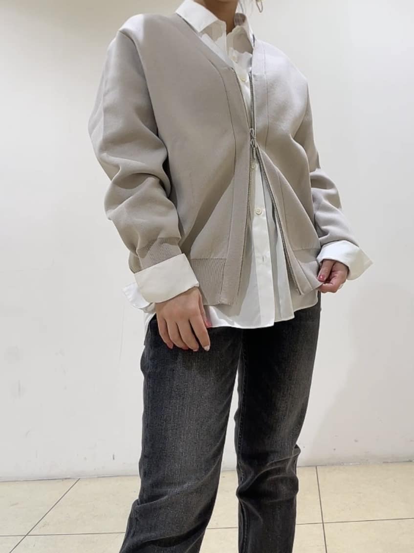 watanabeさんの「UNTITLED｜【重ね着レイヤード/スーツブラウス】ファインブロードベーシックシャツ」を使ったコーディネート