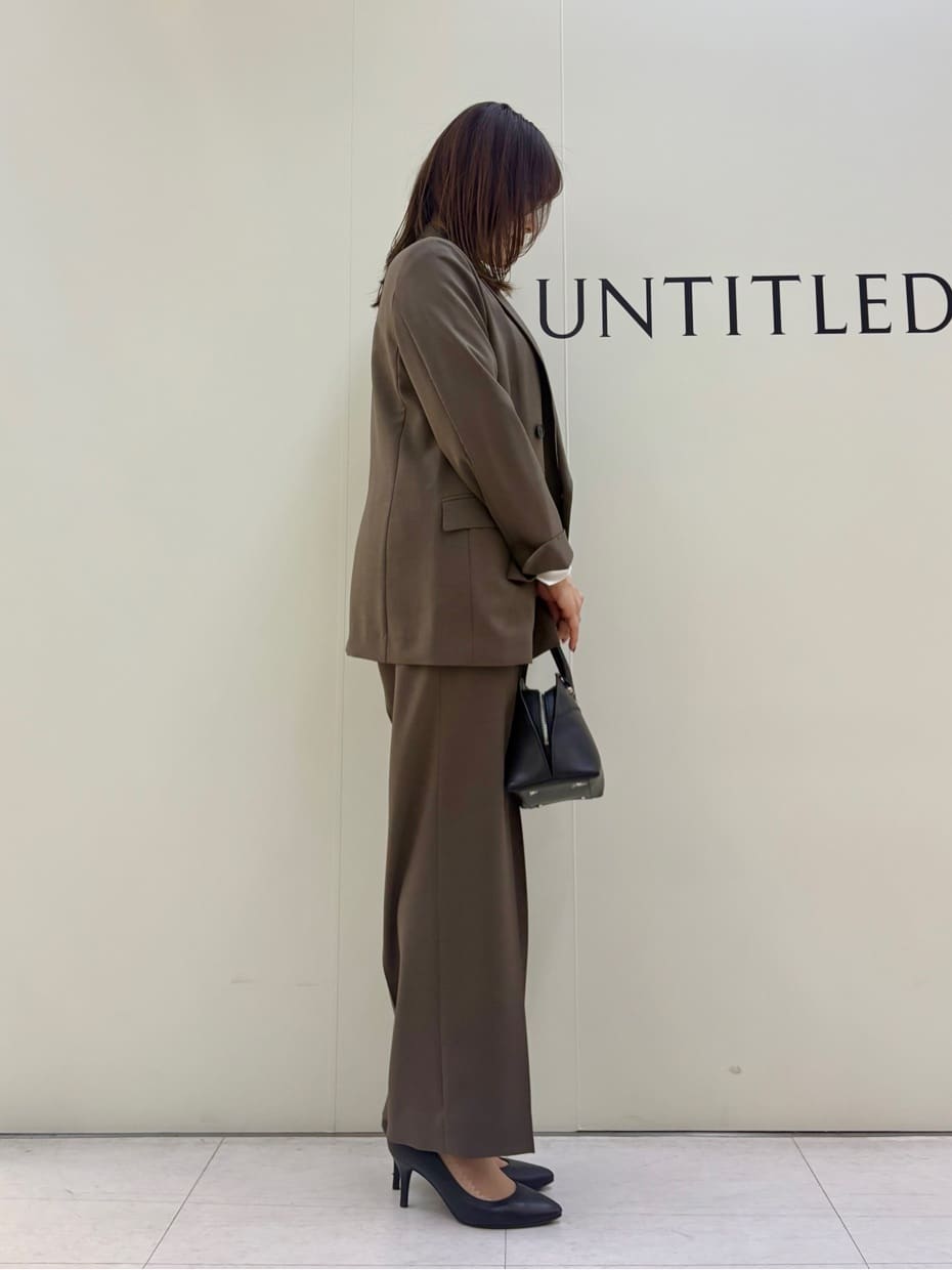 Sakaiさんの「UNTITLED｜【新色追加/セットアップ可】エアリー ダブルブレストジャケット」を使ったコーディネート