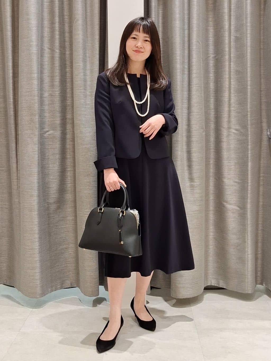 YuKaRiさんの「UNTITLED｜【追加6/日本製】2連フェイクパールネックレス」を使ったコーディネート