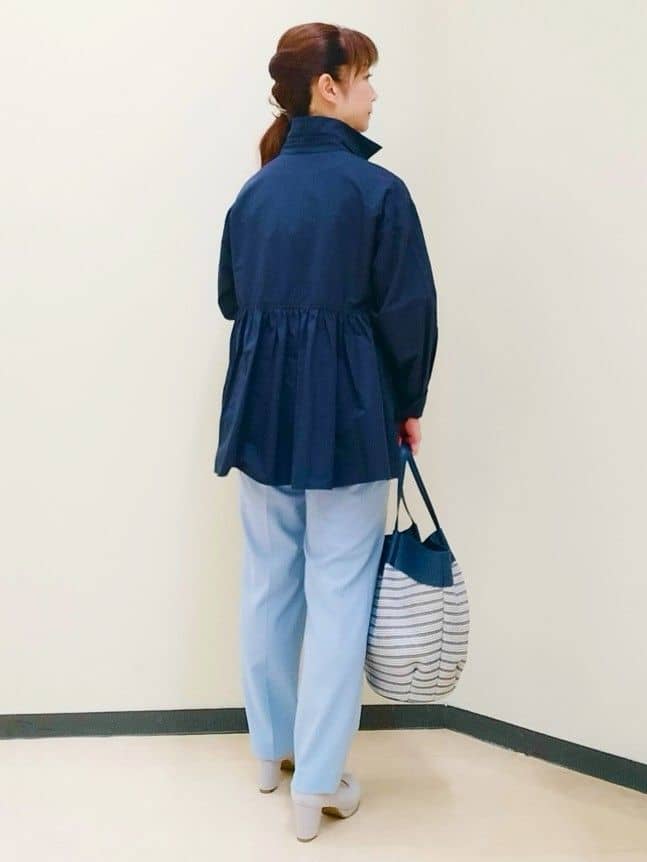 花さんの「Reflect｜【レイヤードにおすすめ◎】ペプラムデザインシャツ」を使ったコーディネート