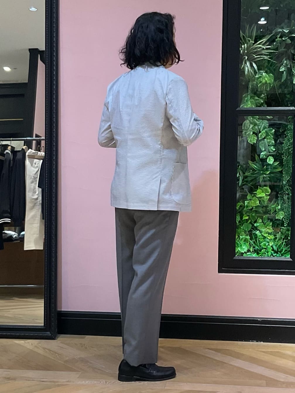 Nagaseさんの「DRESSTERIOR｜◆【吸湿速乾/セットアップ可/ウォッシャブル】COOLMAX シアサッカー サマージャケット」を使ったコーディネート
