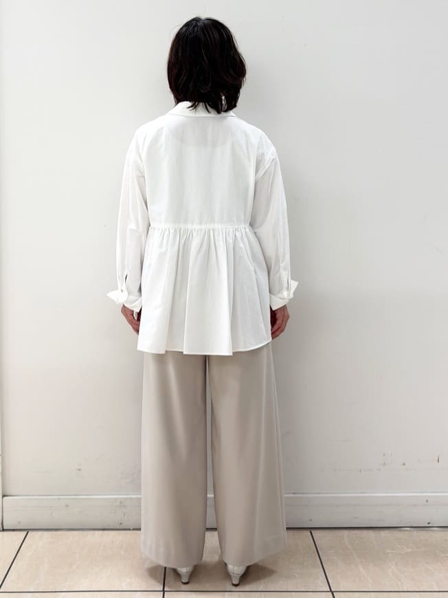 KIKIさんの「Reflect｜【レイヤードにおすすめ◎】ペプラムデザインシャツ」を使ったコーディネート