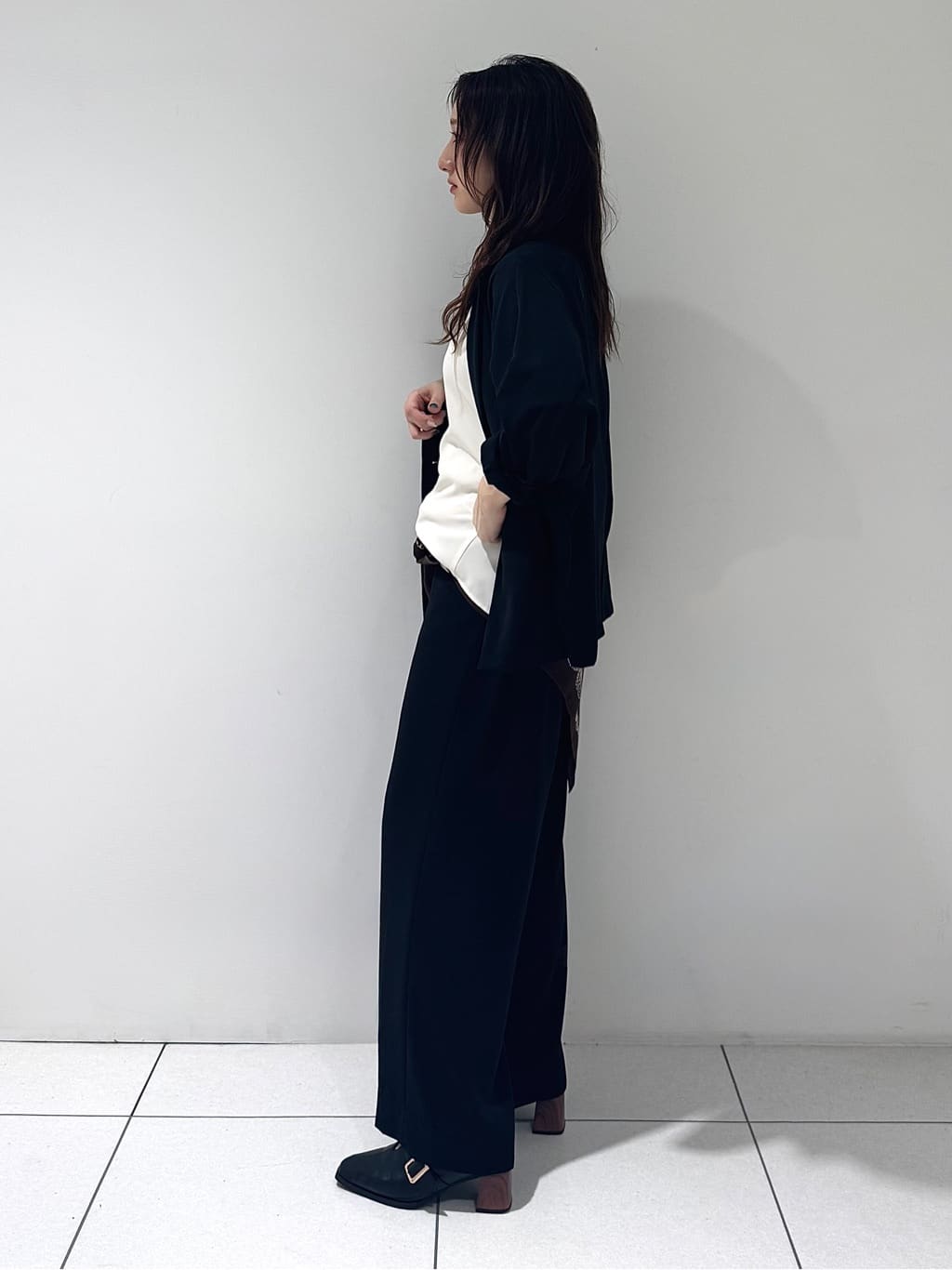 そんさんの「INDIVI｜【接触冷感／透湿／着る日傘】ドルマンダブルジャケット」を使ったコーディネート
