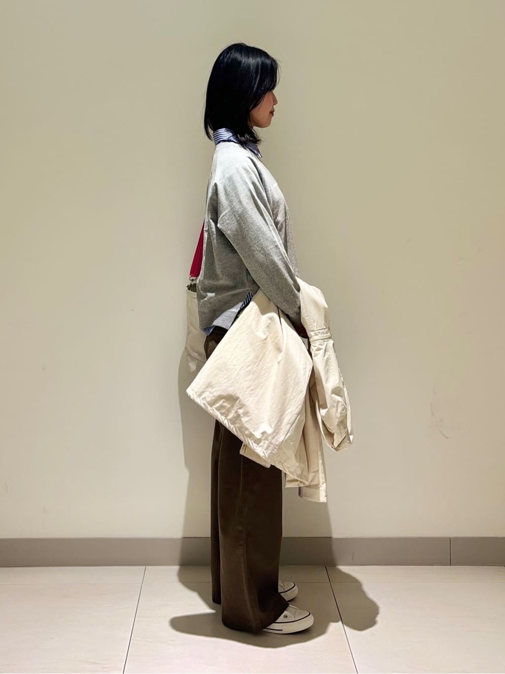 mayuさんの「Dessin｜【撥水/2WAY】フーディーブルゾン」を使ったコーディネート
