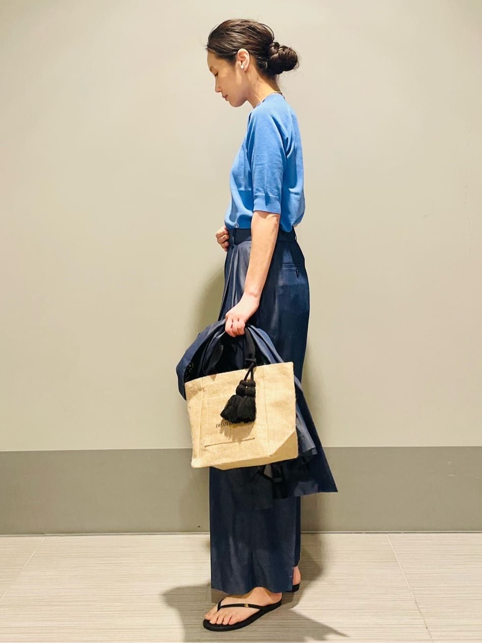 Annさんの「DRESSTERIOR｜【otonaMUSE5月号掲載/セットアップ可】テンセルデニムダブルジャケット」を使ったコーディネート