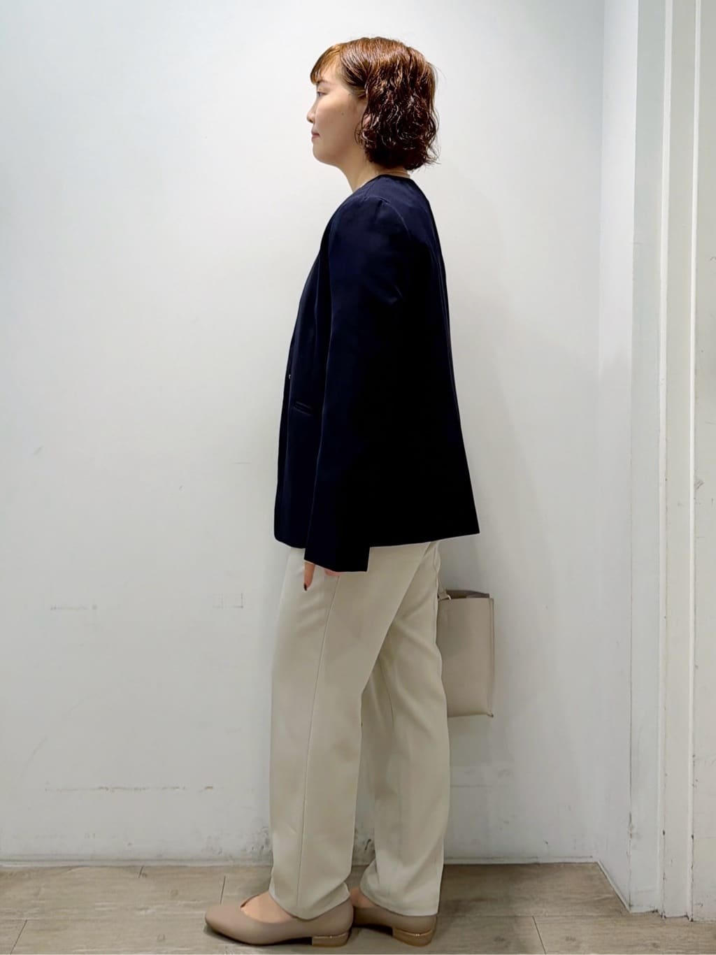 sumicaさんの「OPAQUE.CLIP｜《通勤／セットアップ対応》 Vネックジャケット／ダブルクロス【洗濯機OK】」を使ったコーディネート
