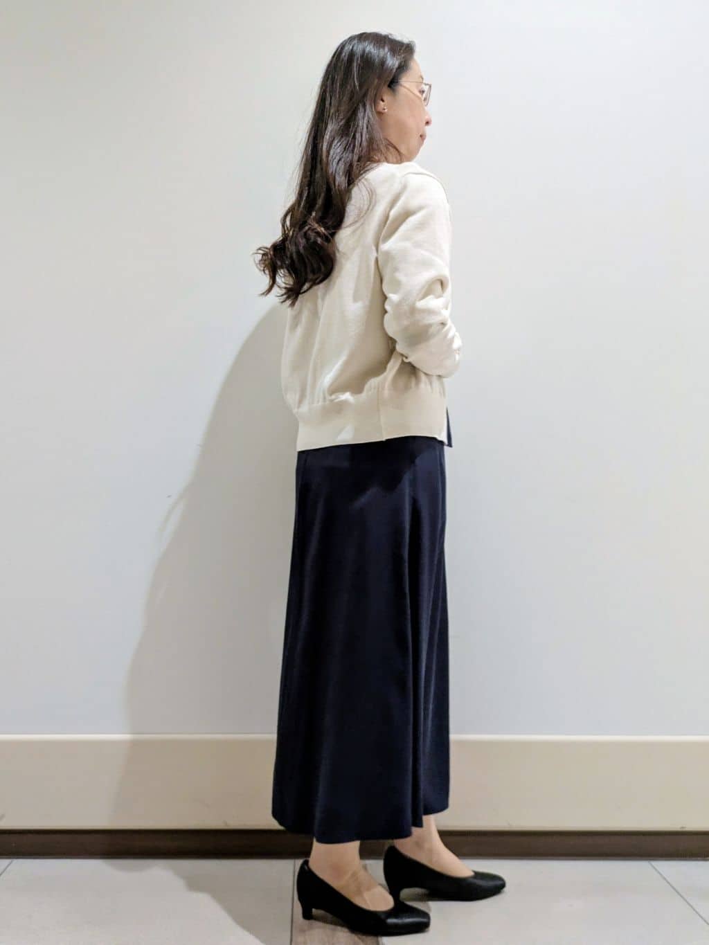 imamiさんの「Reflect｜【アンサンブル可】バイカラーカーディガン」を使ったコーディネート