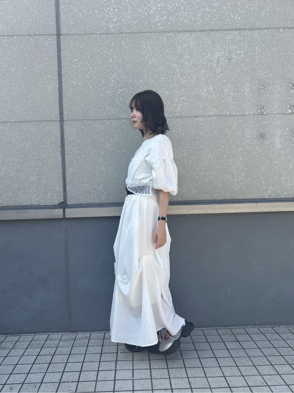 みゆさんの「INDIVI｜ホースシューバックルベルト」を使ったコーディネート