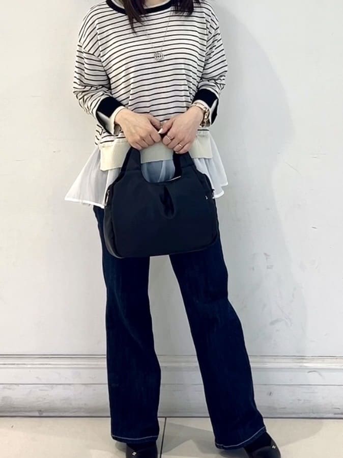 saito.さんの「grove｜3リングアジャスタブルネックレス」を使ったコーディネート