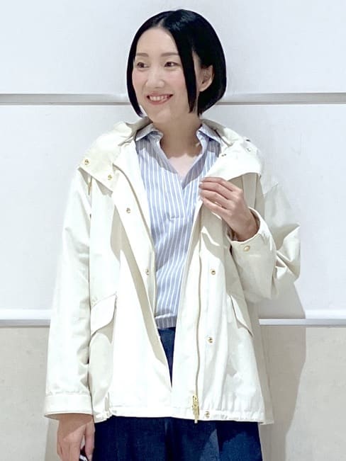 eriko さんの「Dessin｜【撥水/2WAY】フーディーブルゾン」を使ったコーディネート