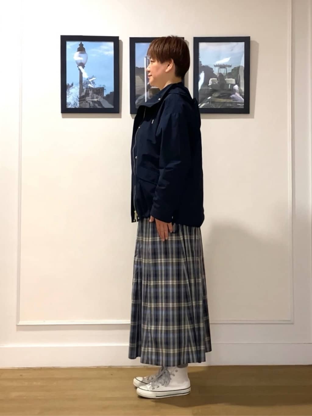 Hiroさんの「Dessin｜【撥水/2WAY】フーディーブルゾン」を使ったコーディネート