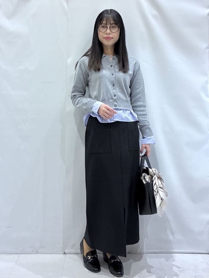 komaさんの「OPAQUE.CLIP｜ポロ衿シャツドッキングニット【洗濯機OK】」を使ったコーディネート
