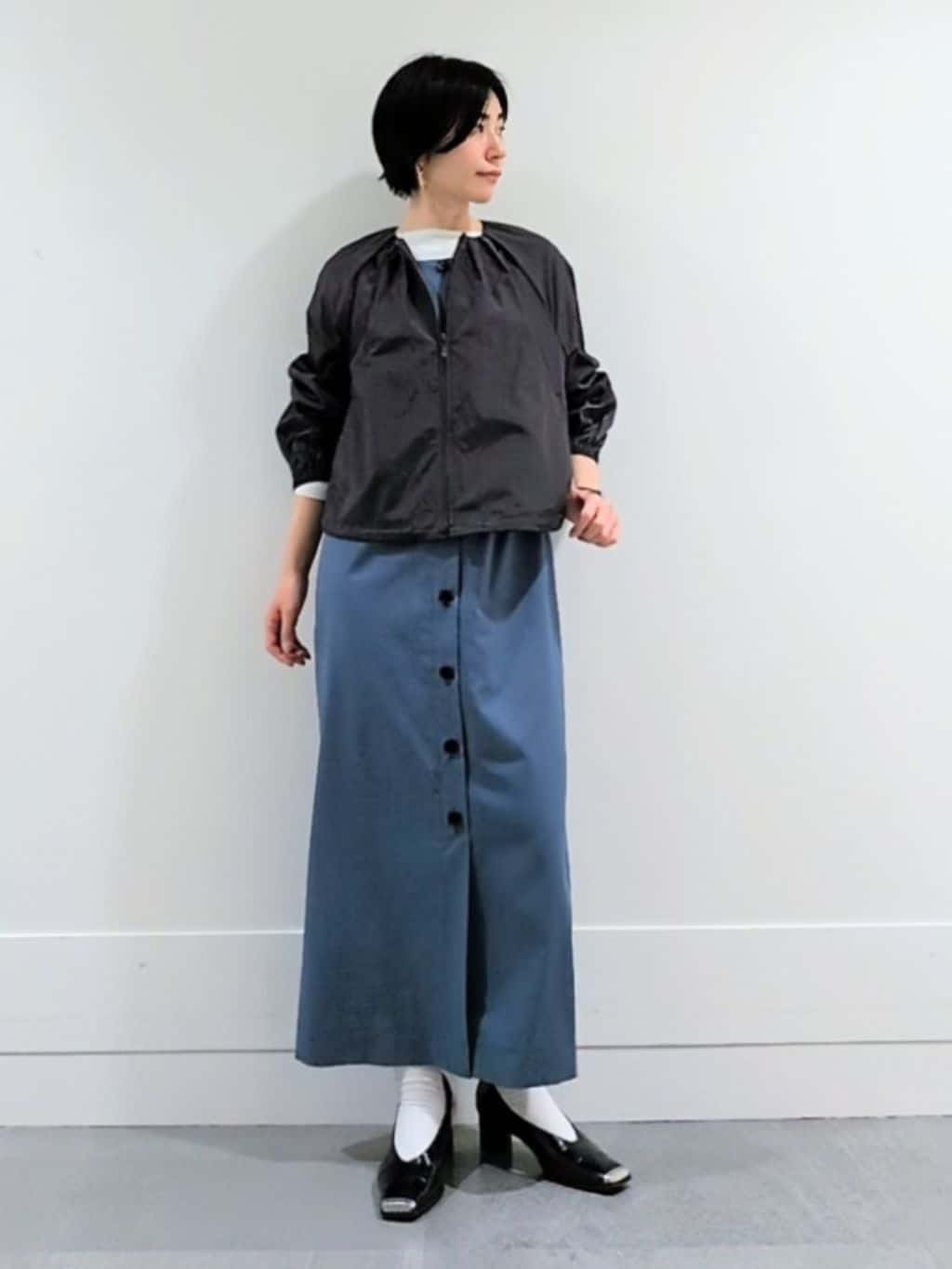 ミズタさんの「UNTITLED｜◆【セットアップ可/はっ水】シャイニータイプライターブルゾン」を使ったコーディネート