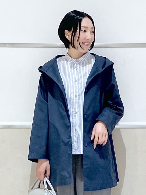 eriko さんの「Dessin｜【洗える】フードトレンチコート」を使ったコーディネート