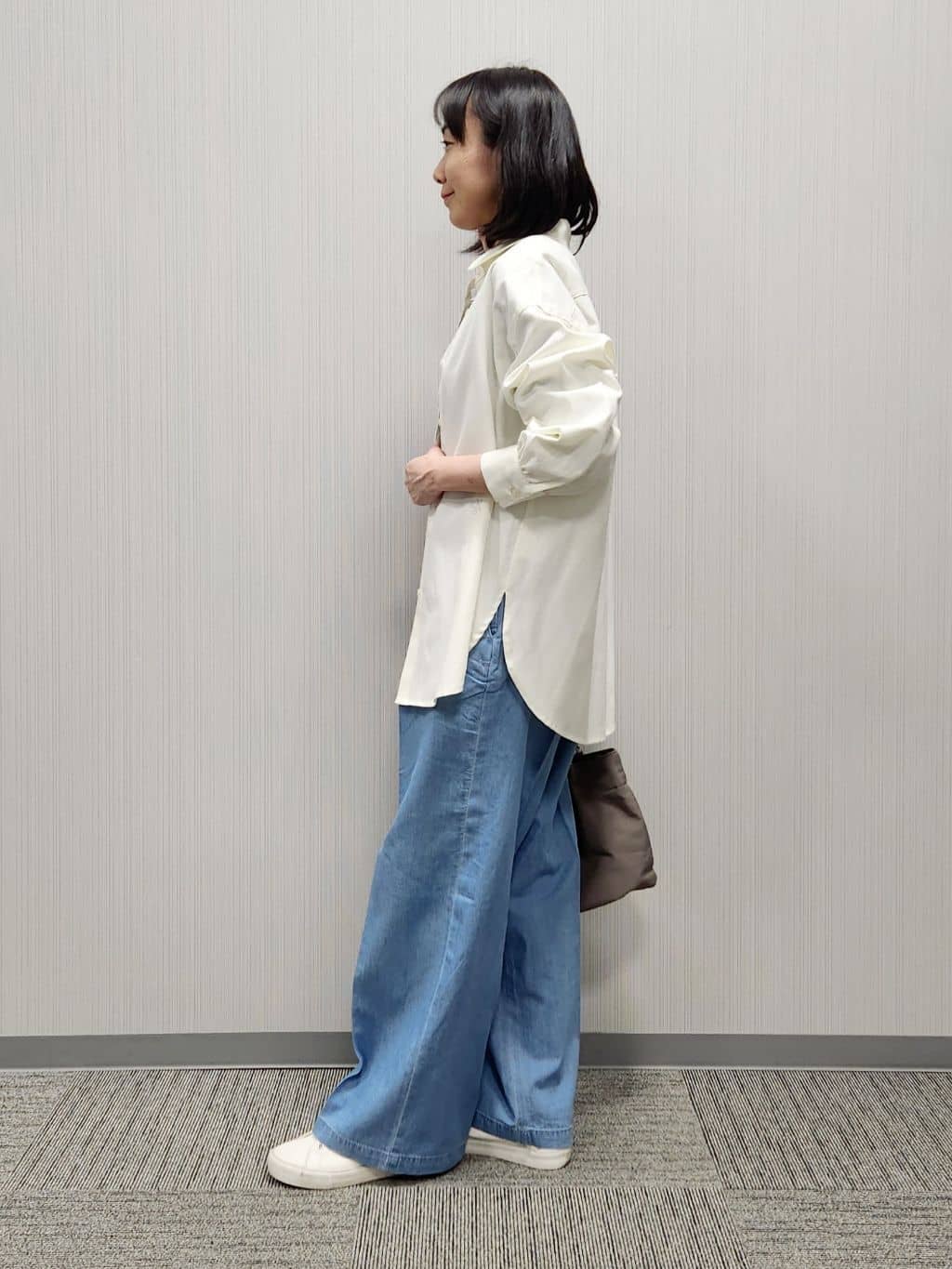 naraさんの「Dessin｜【洗える】ベーシックカラーシャツ」を使ったコーディネート