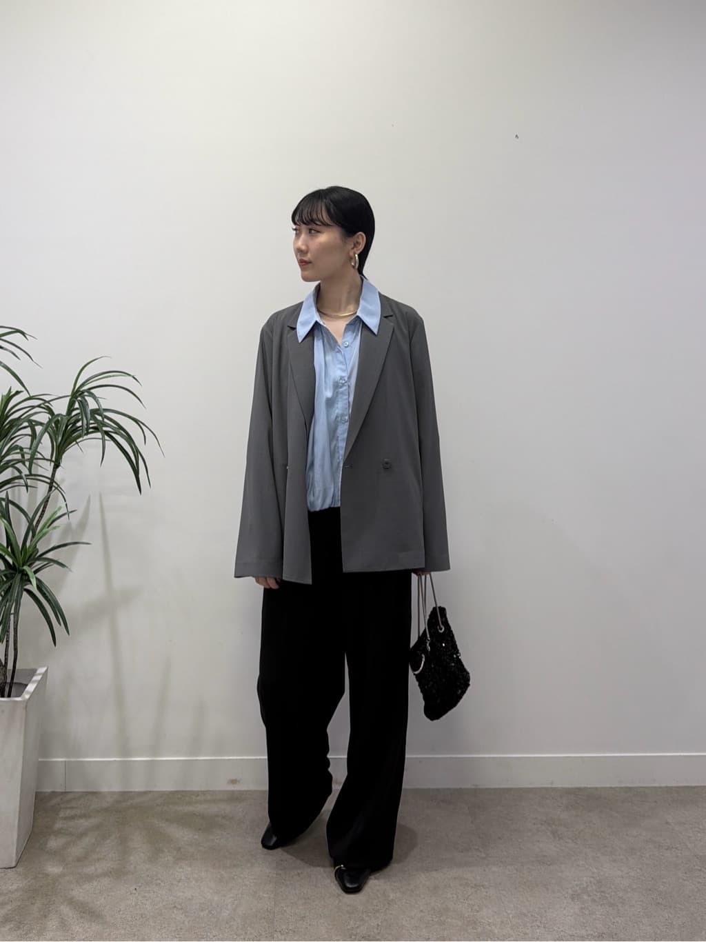 rinaさんの「INDIVI｜バルーンシアーブラウス【接触冷感】」を使ったコーディネート