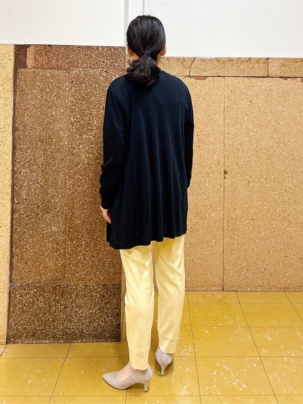 hattoriさんの「INDIVI｜【洗える／着心地楽ちん】ブラウス風ストライプカットソートップス」を使ったコーディネート