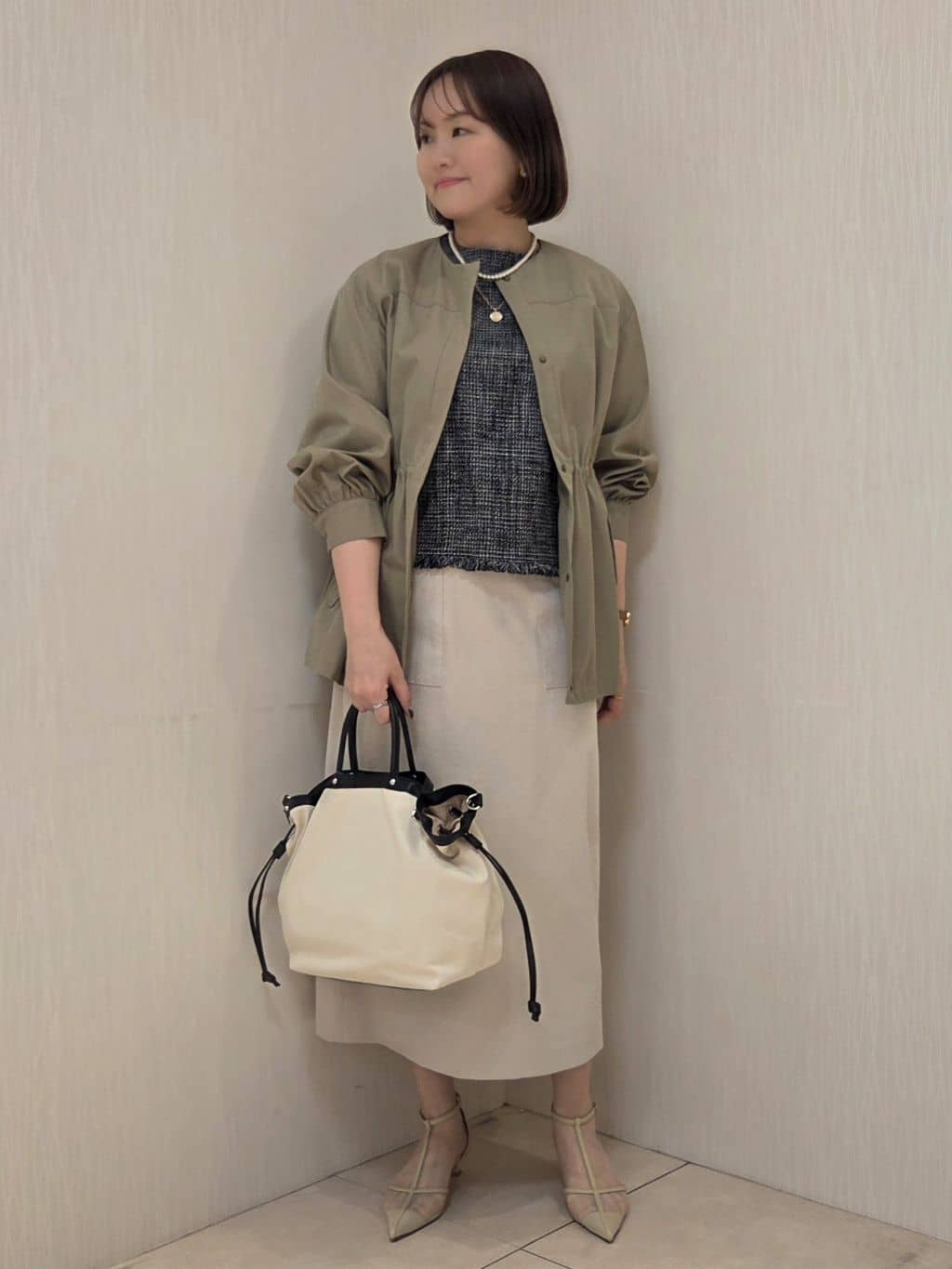 naokoさんの「UNTITLED｜◆【はっ水】ライトコットンミリタリーコート」を使ったコーディネート