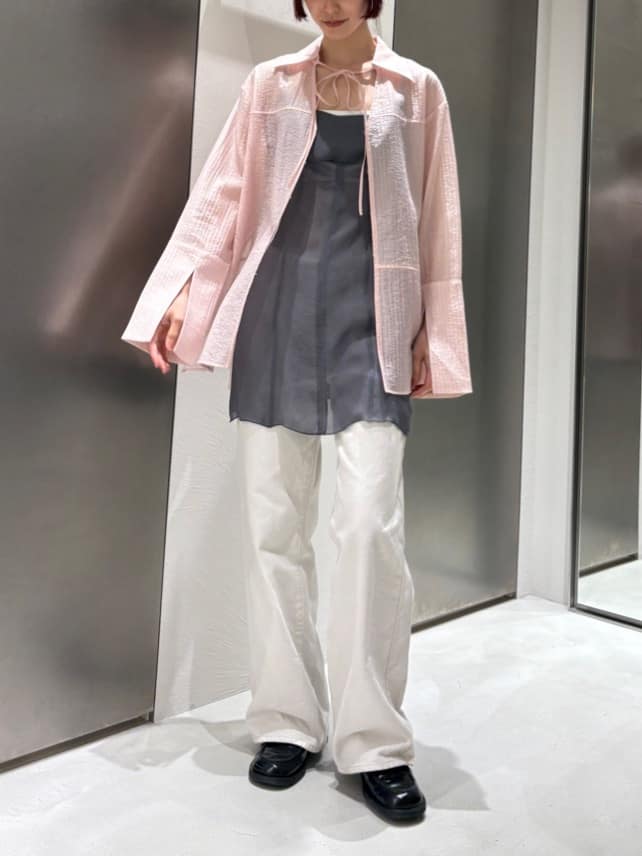 Rielさんの「CODE A｜point neck ribbon shirts」を使ったコーディネート