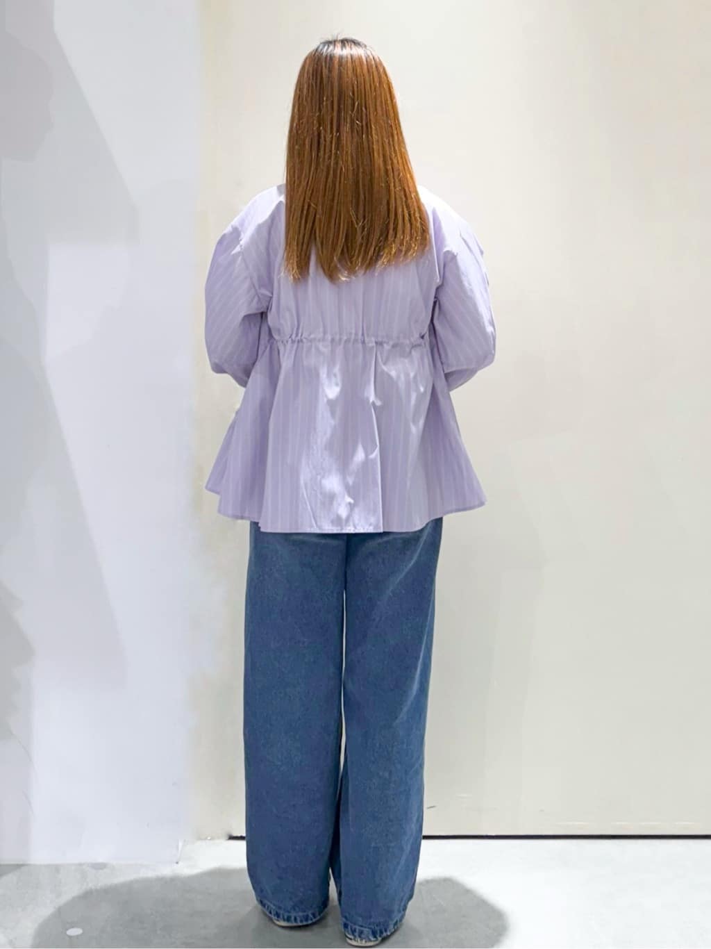 sayaさんの「OPAQUE.CLIP｜ストライプペプラムデザインブラウス【洗濯機OK】」を使ったコーディネート