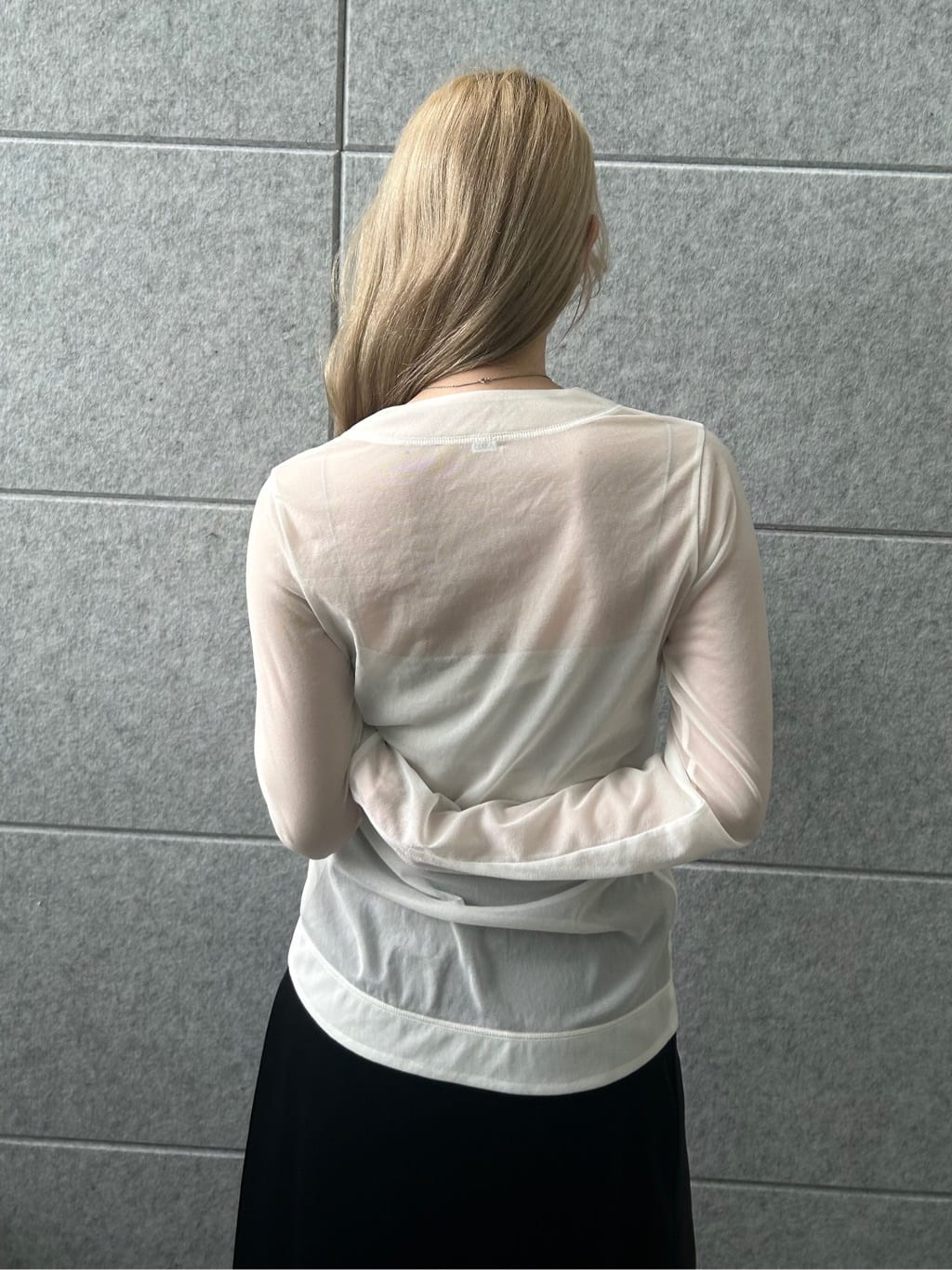 honoka Aさんの「CODE A｜sheer jersey cardigan」を使ったコーディネート