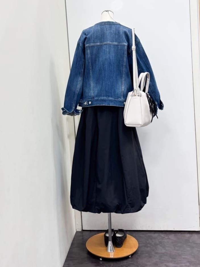 yukariさんの「grove｜着心地軽やか、動きやすいストレッチデニムジャケット」を使ったコーディネート