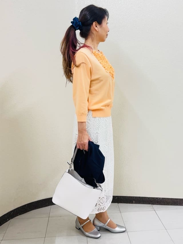 ⭐︎Eimi⭐︎さんの「Reflect｜レースデザインスリーブカーディガン」を使ったコーディネート