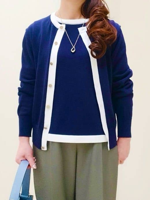 花さんの「Reflect｜【ウエスト総ゴム】チェック柄イージーワイドパンツ」を使ったコーディネート