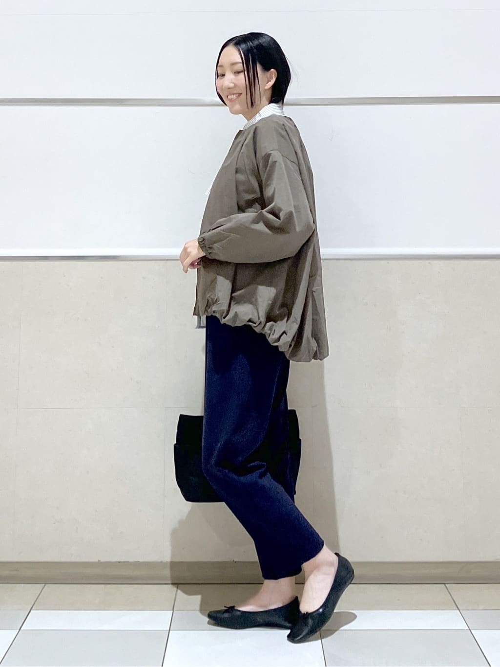 eriko さんの「Dessin｜【洗える】コットンナイロンバルーンヘムブルゾン」を使ったコーディネート