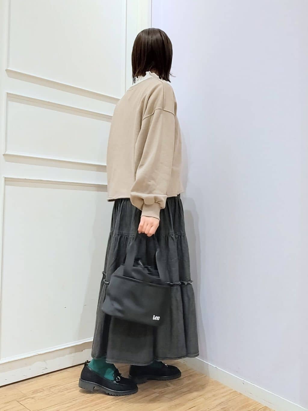 miomioさんの「SHOO･LA･RUE｜メッシュローファー」を使ったコーディネート