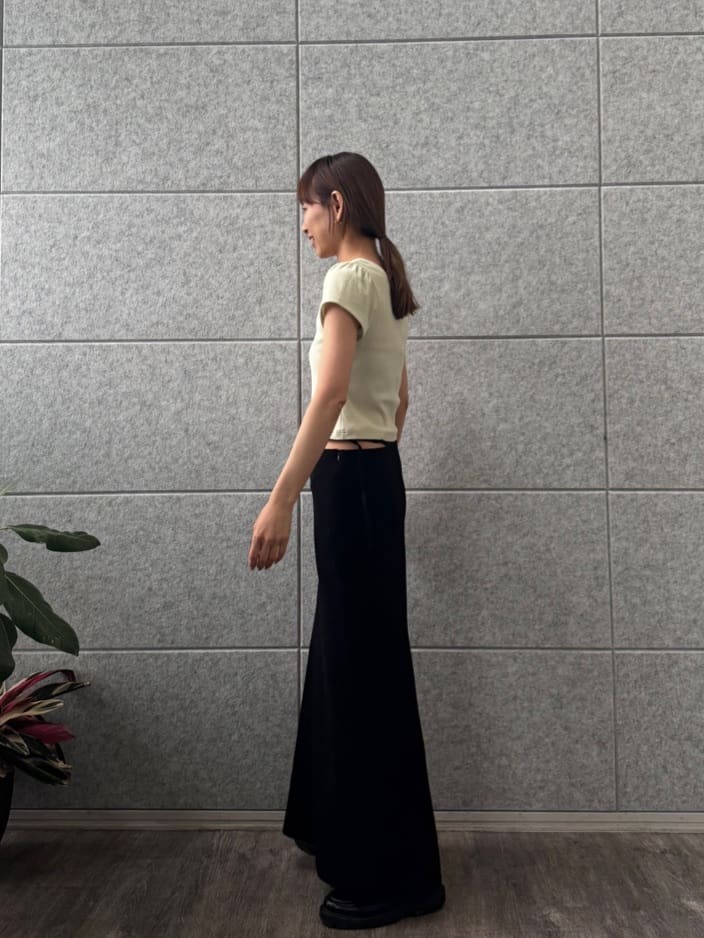 designer yukaさんの「CODE A｜M everyday rib button tee」を使ったコーディネート