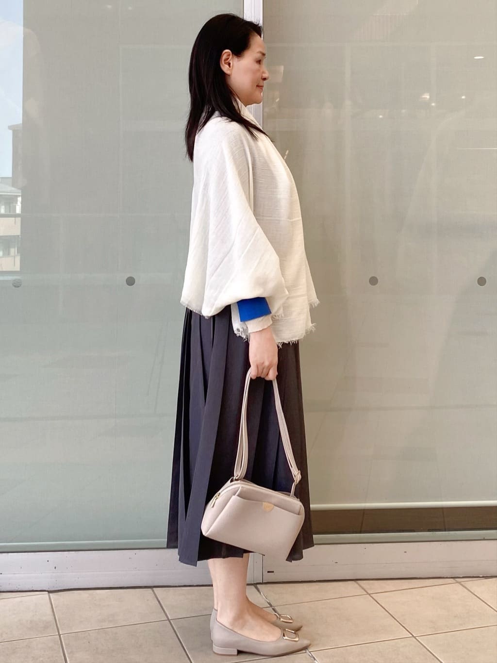 Jeanさんの「OPAQUE.CLIP｜レイヤード風クルーネックリブニット【洗濯機OK】」を使ったコーディネート